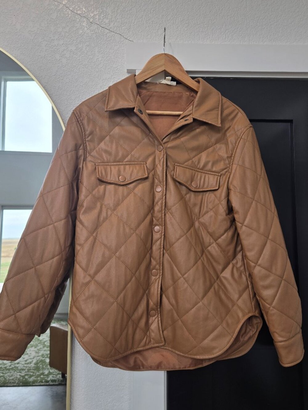 Quilted Pleather jacket